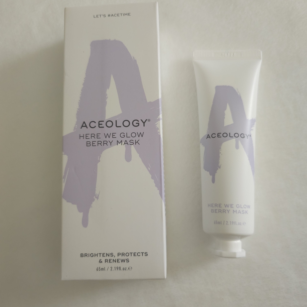 Aceology Here We Glow Berry Mask - White and Purple